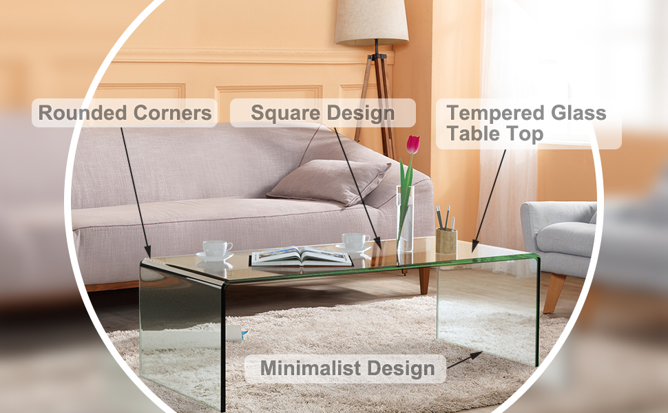 glass coffee table