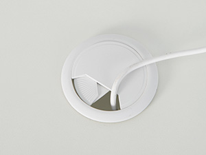 white desk