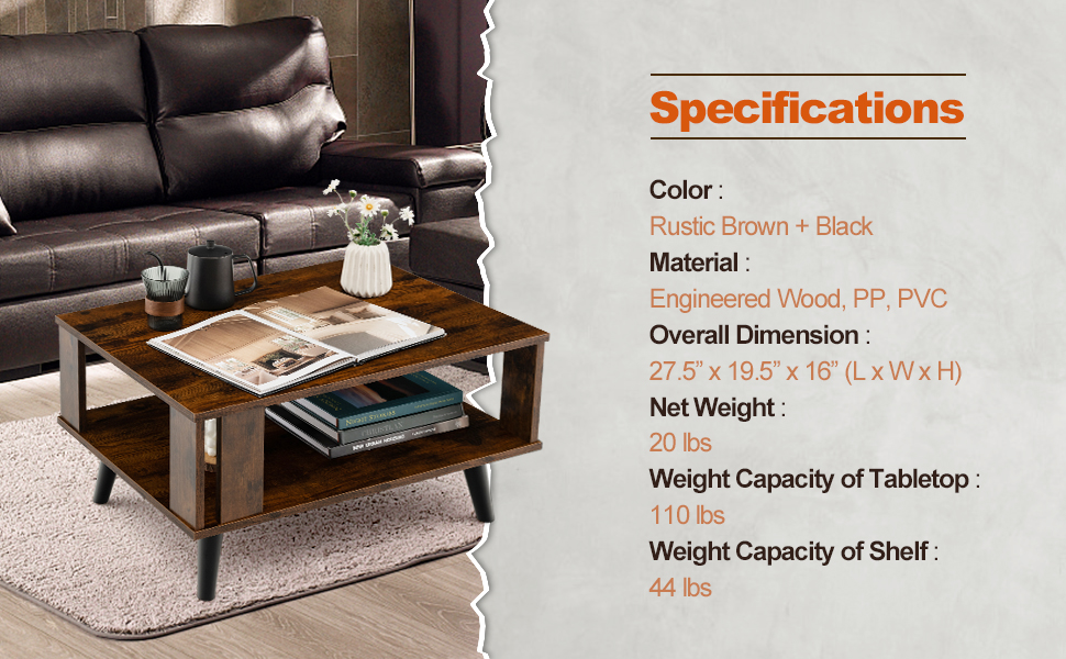 Small Coffee Table for Small Space