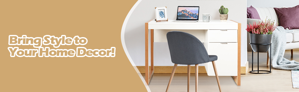 computer desk with cabinet