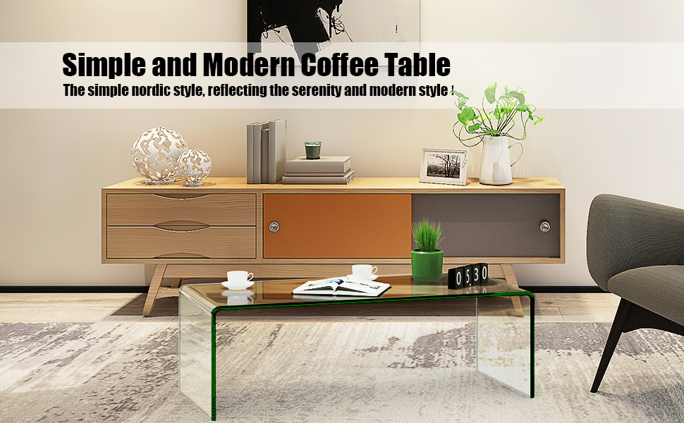 glass coffee table