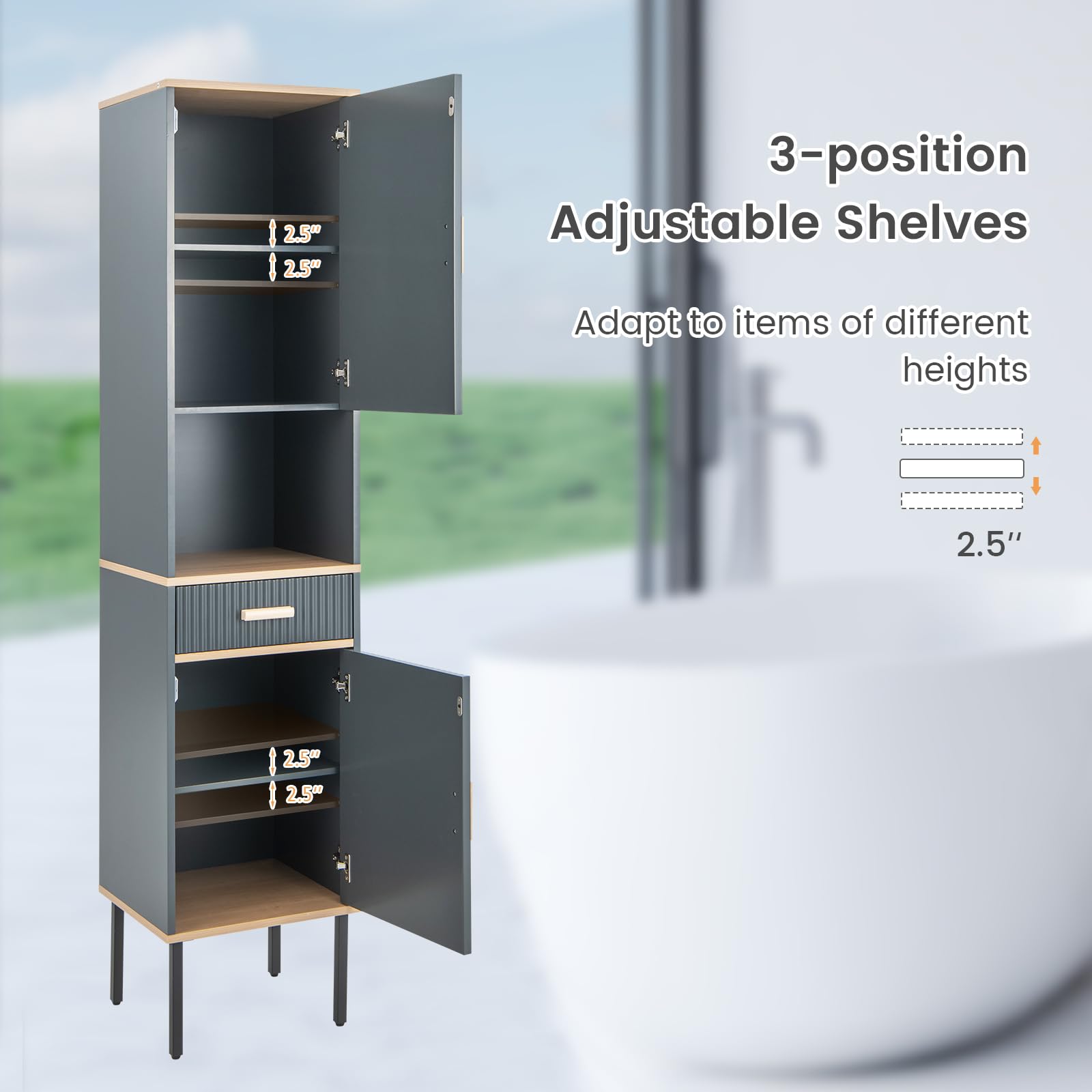 Tall Bathroom Cabinet