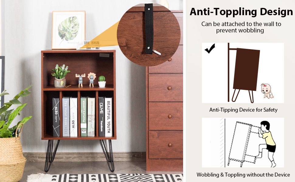 Vinyl Record Storage Cabinet