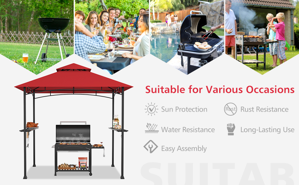 8x5 Ft Grill Gazebo