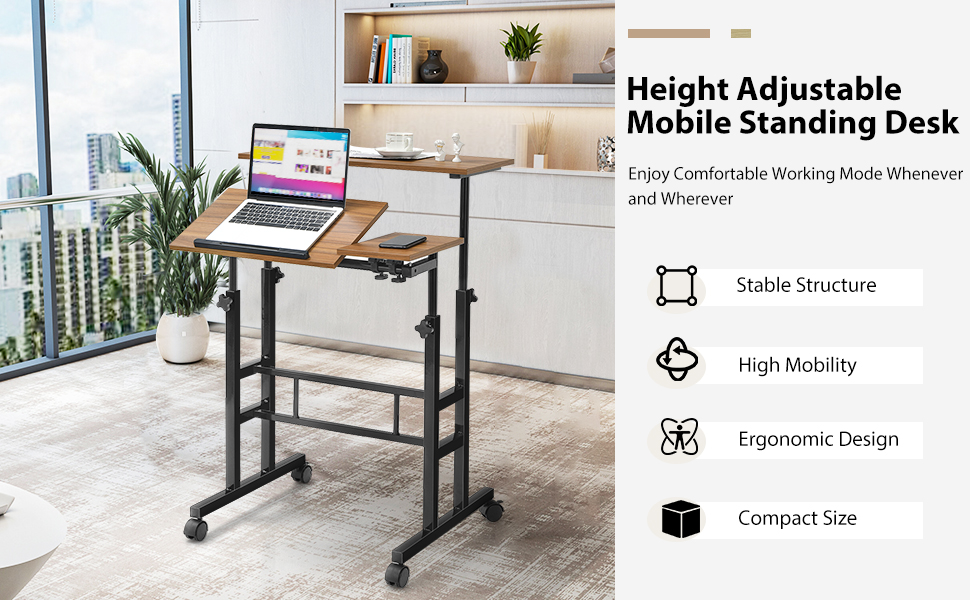 mobile standing desk