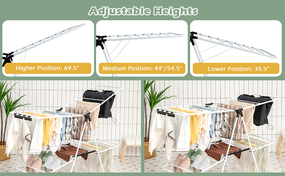 Freestanding Laundry Rack