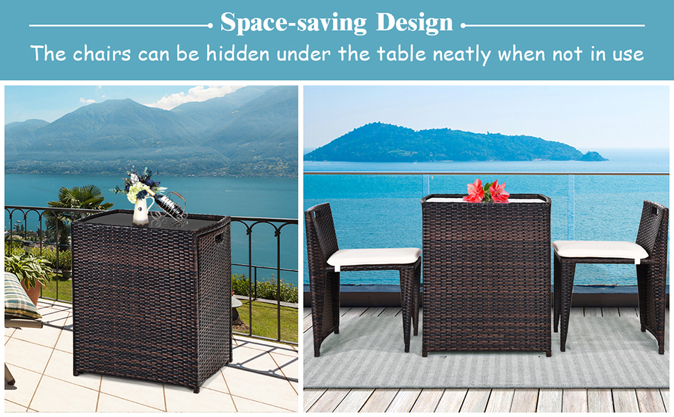 outdoor dining set for 2
