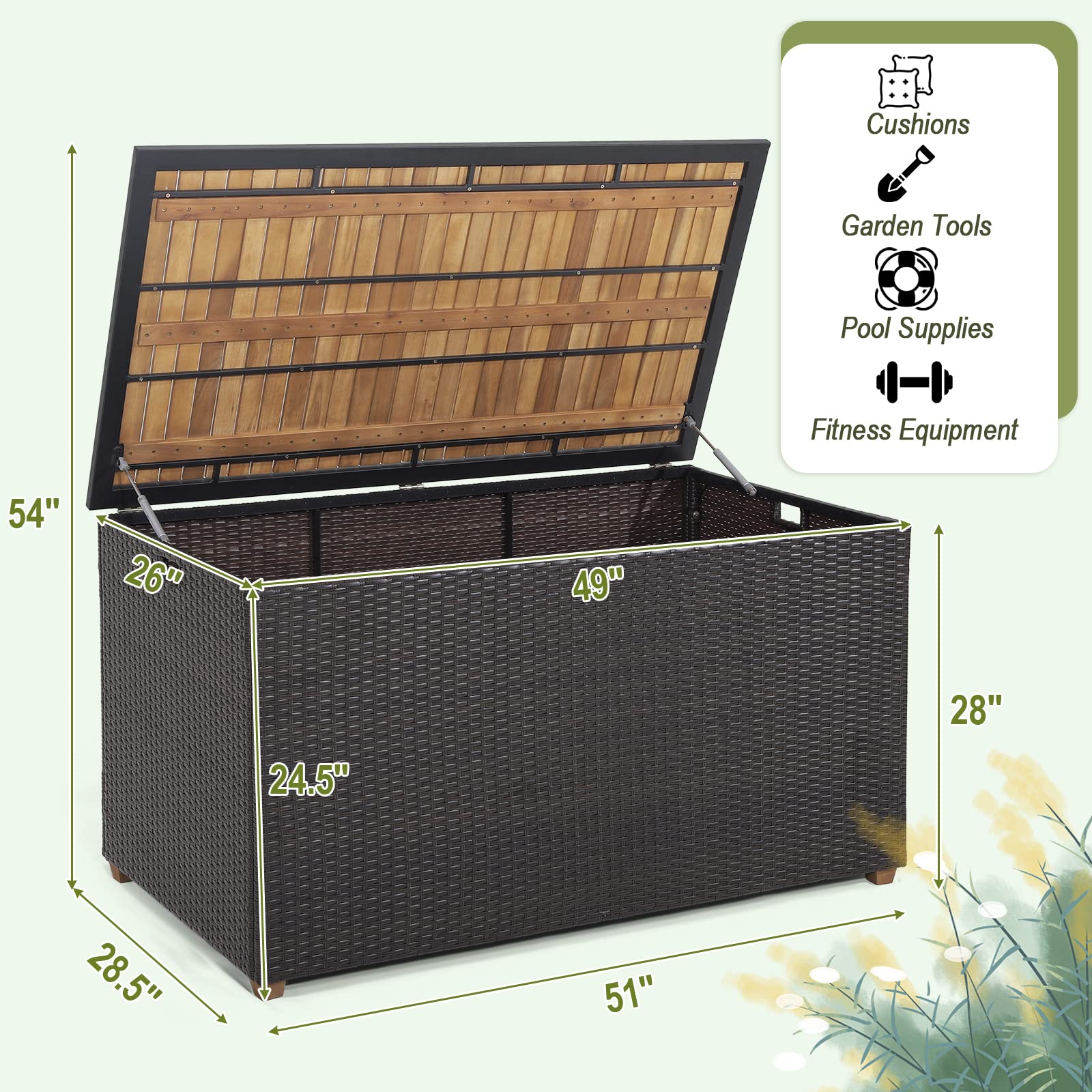 134 Gallon Outdoor Storage Box