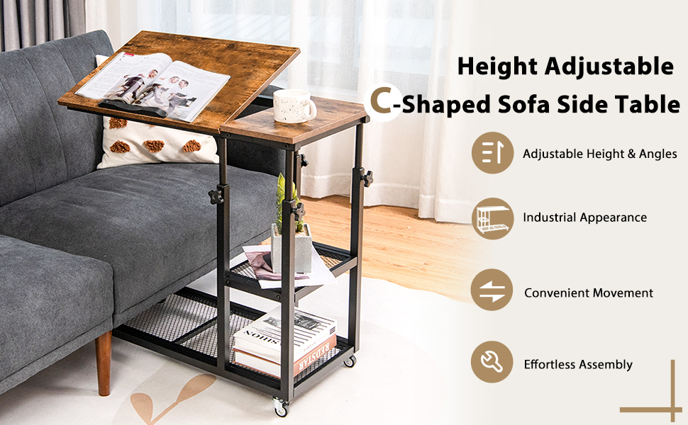 height adjustable c table
