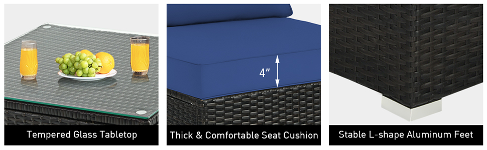 outdoor wicker sectional sofa set