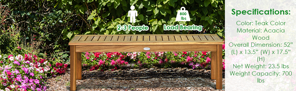 large weight capacity patio bench