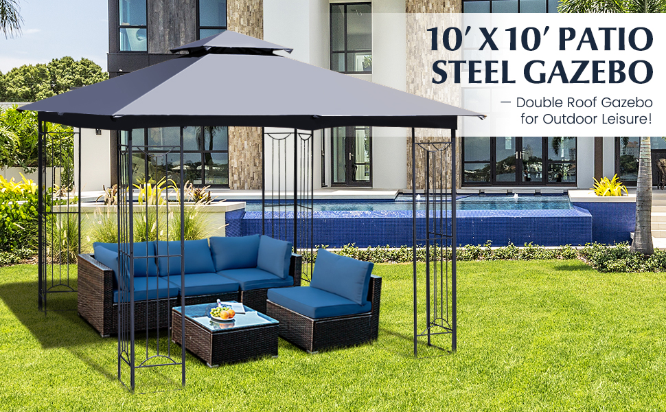 10x10 gazebos for patios