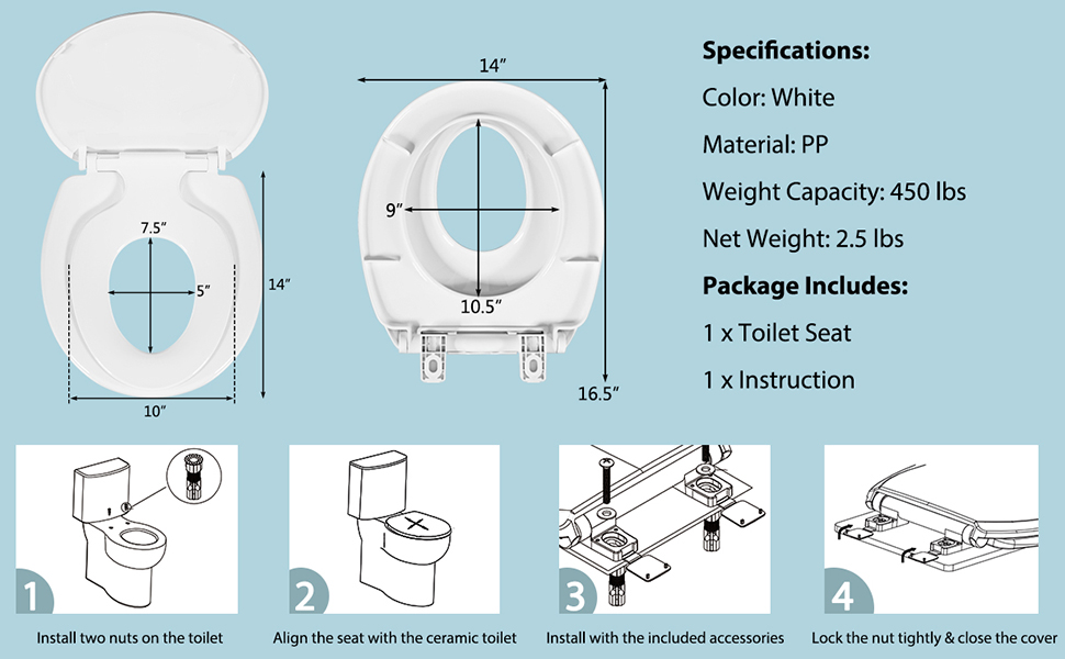 Toilet Seat with Lid