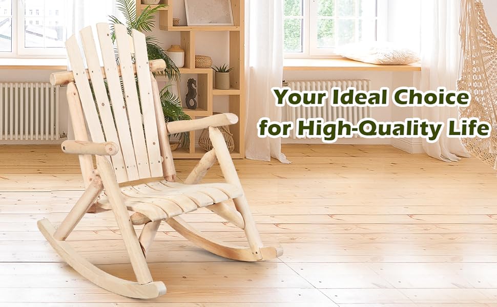 Log Rocking Chair