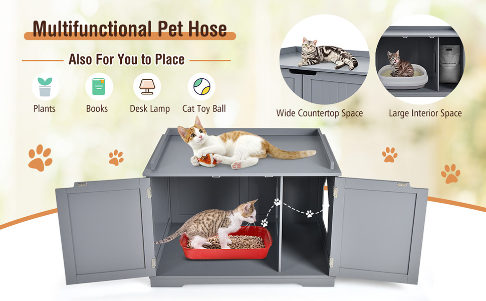 Cat Litter Box Furniture Hidden