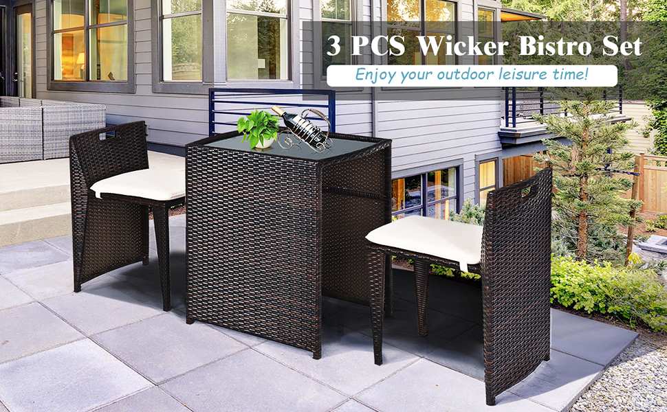 3 piece patio dining set
