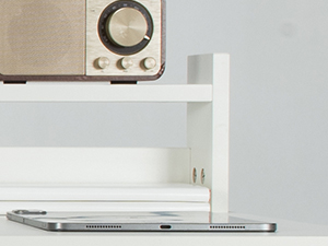 white desk
