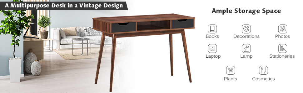 desk with storage