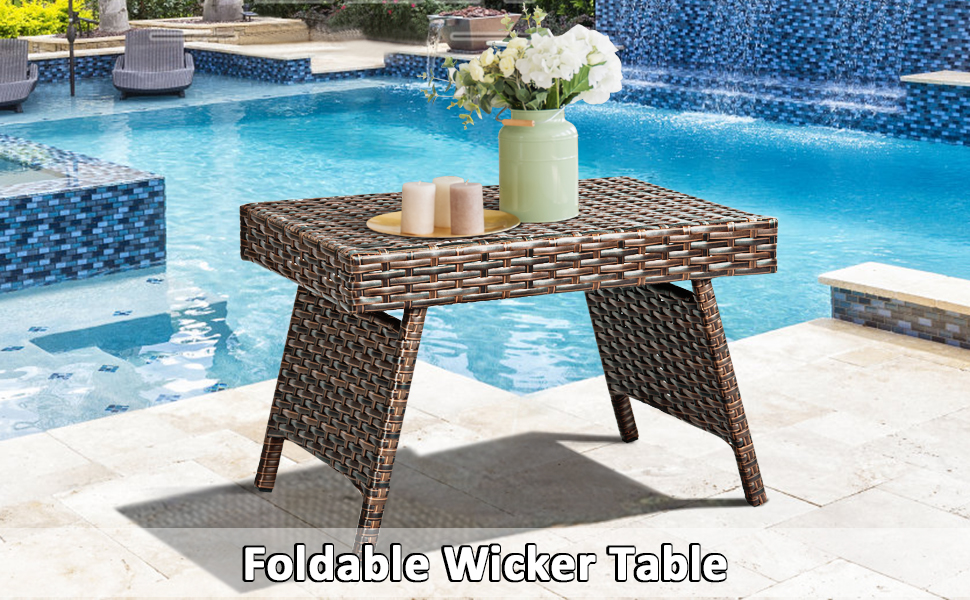 wicker table