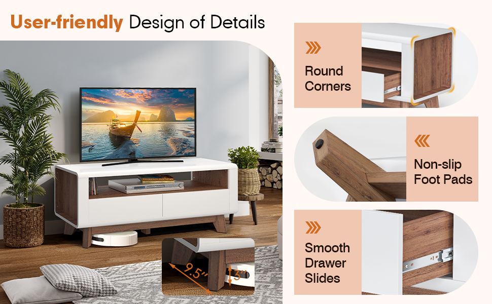 Wood Entertainment Center for TVs up to 50 Inch