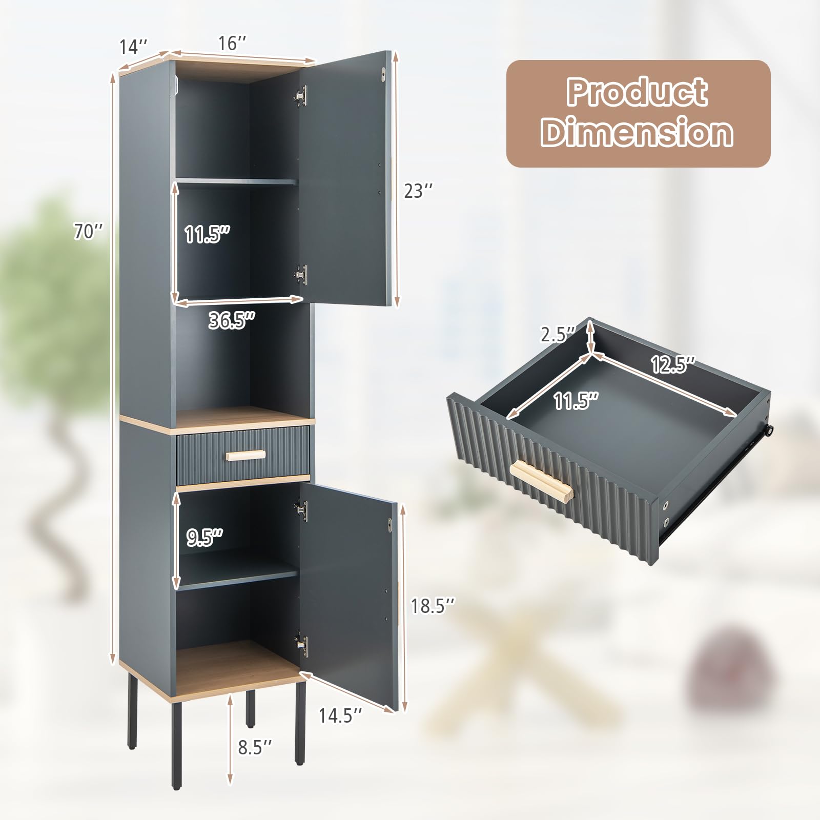 Tall Bathroom Cabinet