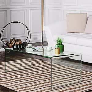 glass coffee table