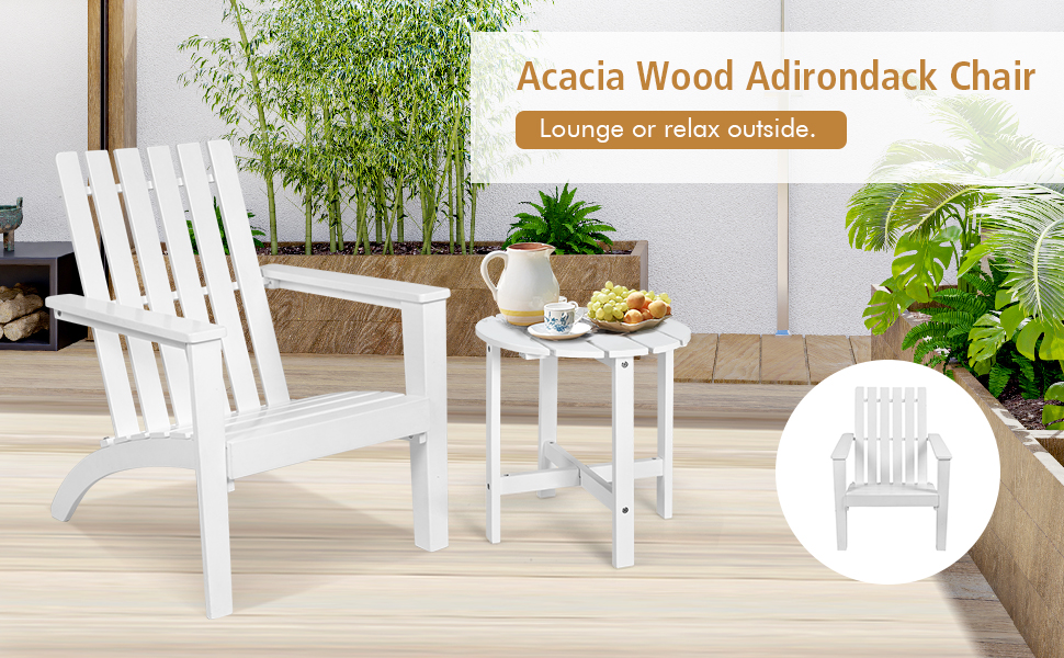 Adirondack Chair Acacia Wood