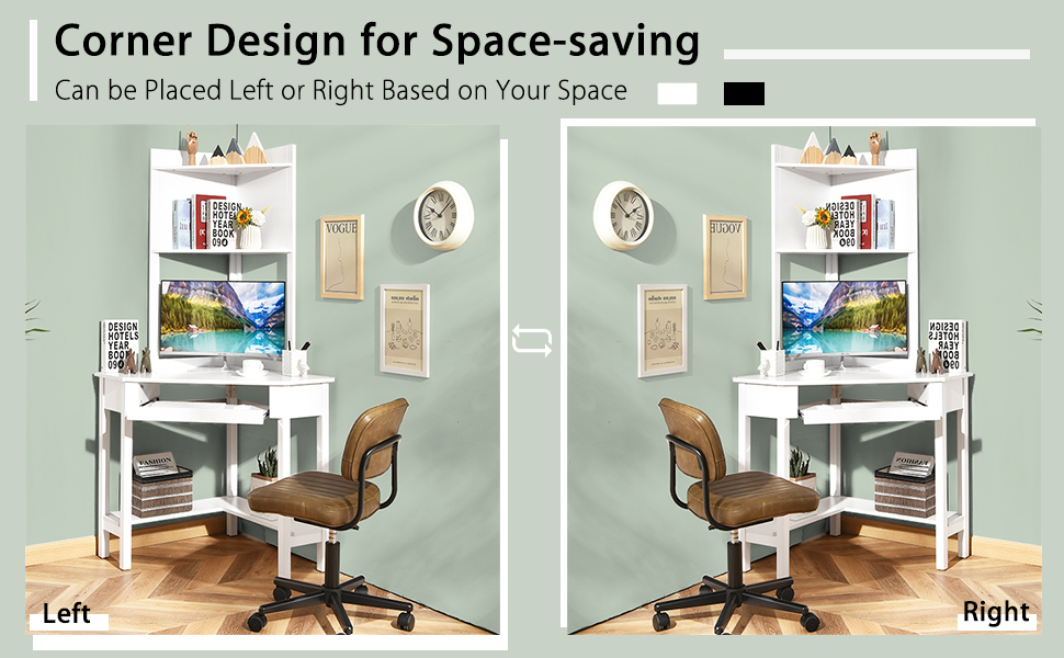 corner desk small space