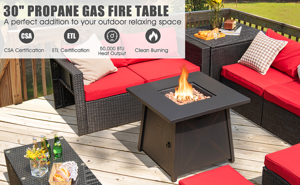 Propane Gas Fire Table