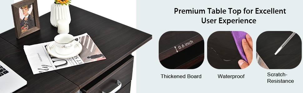 desk with storage