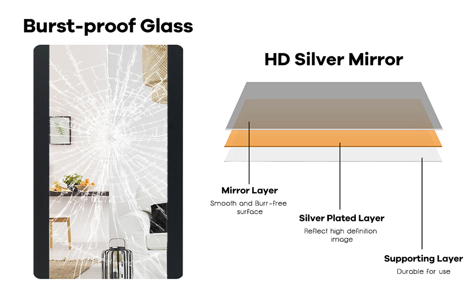 Full Length Door Mirror Wall Mirror