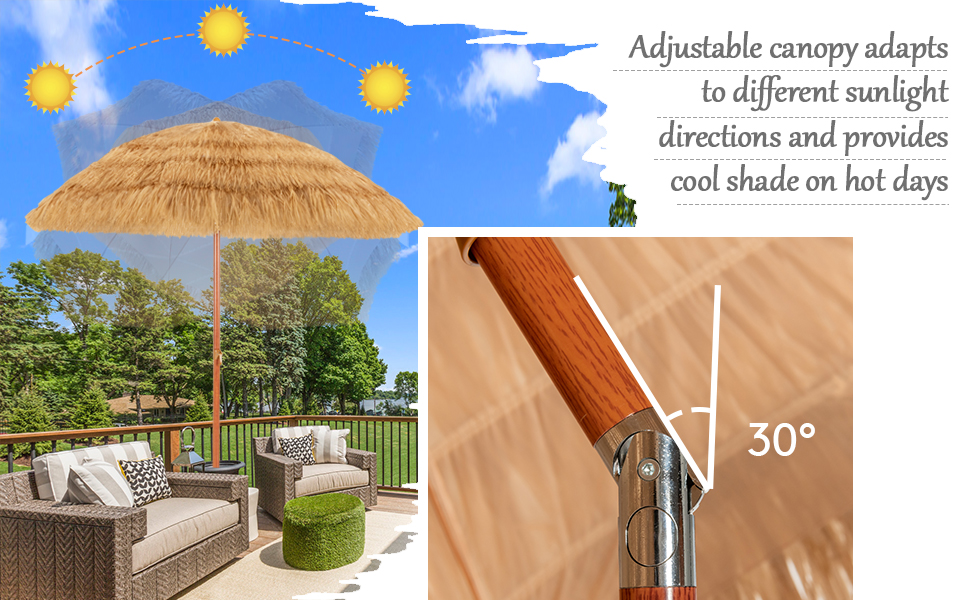 Thatched Tiki Umbrella
